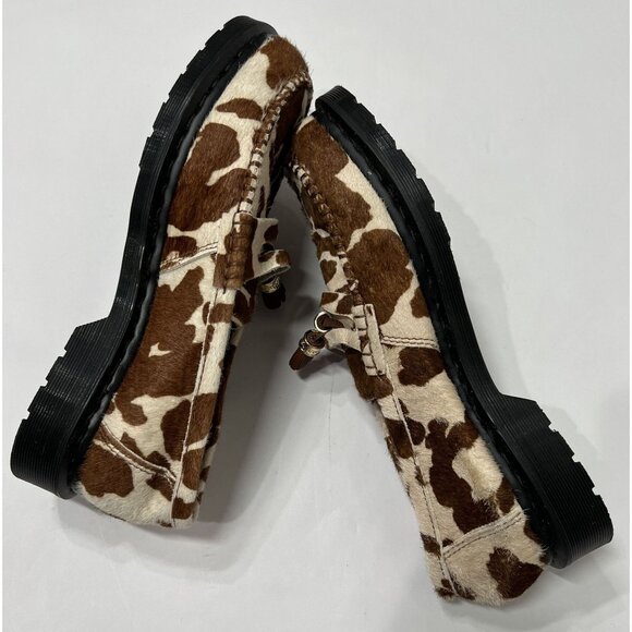 Dr. Martens Penton x Supreme Hair On Leather Loafers in Micro Leopard Hair On